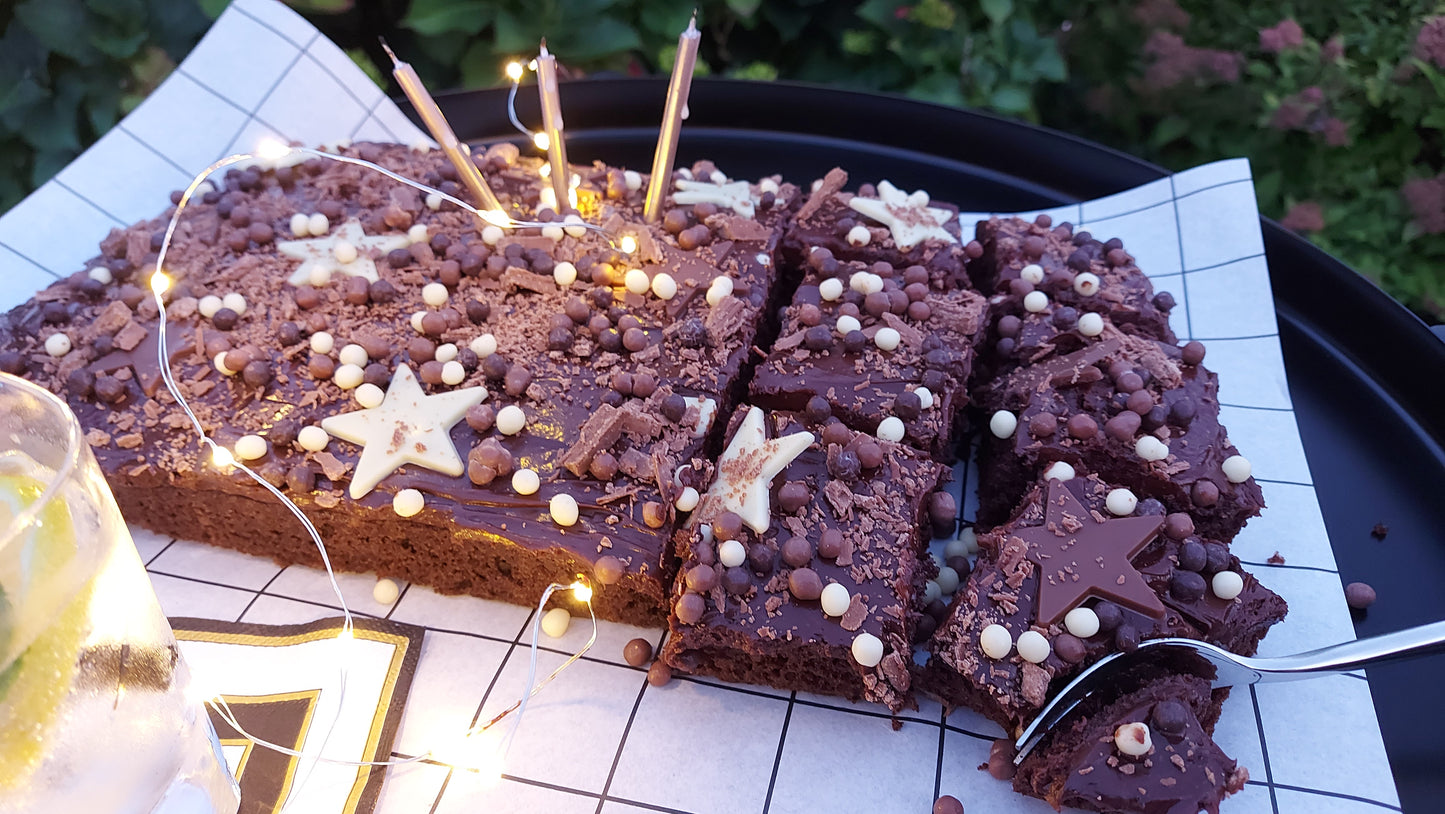 Chocolate Birthday Traybake