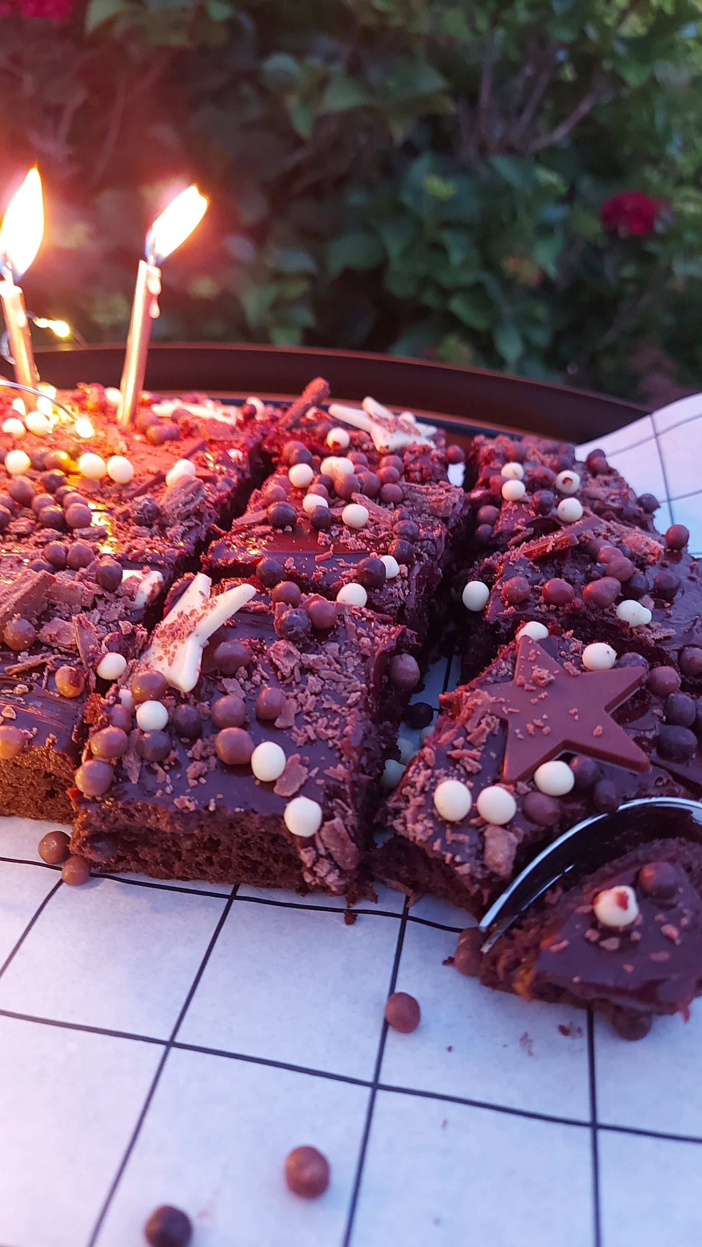 Chocolate Birthday Traybake